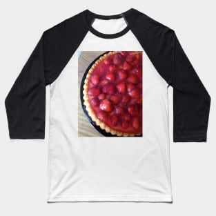 Strawberry Flan Baseball T-Shirt